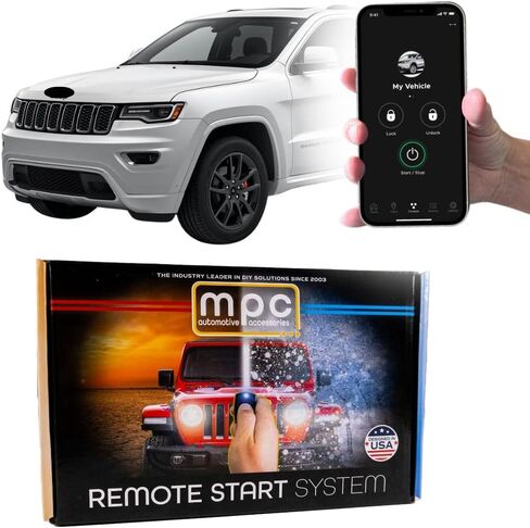 MPC Remote Start Kit Compatible with Jeep Grand Cherokee and Cherokee L 2022 2023 2024 2025 || Plug and Play || Push Lock 3X to Start || Uses Factory Remote FOB || USA Tech Support in Saudi Arabia