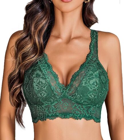 Avidlove Lace Bralettes for Women Wireless Unpadded Bras Racerback Cami Tops Basic Sexy Strappy Everyday Lingerie in Saudi Arabia
