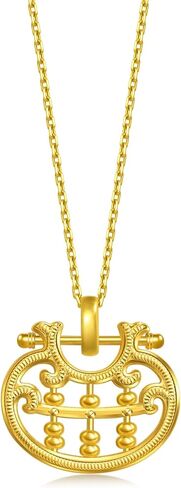 CHOW SANG SANG 999.9 24K Pure Gold Chinese Gifting Collection Abacus Bead Lock Pendant for Women & Men 96324P Price-by-Weight 5.24g Gold [Necklace not Included] in Saudi Arabia