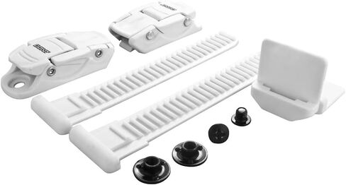 Bont Skates - Standard Replacement Buckle Kit with 11cm Ladder - Fits Skate or Cycling Shoe - Pair - White in Kuwait