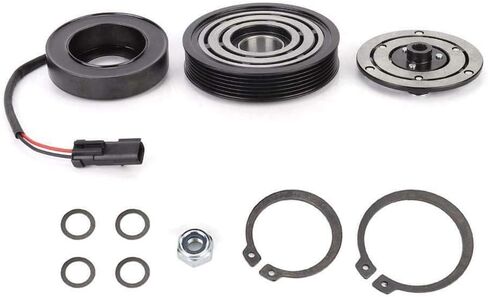AC Compressor Clutch Kit (7 GROOVE PULLEY, BEARING, COIL, PLATE) FITS: 1994-2002 DODGE RAM 2500 8CYL 5.9L in Kuwait