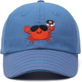 WILLPORT Adorable Embroidery Kids Baseball Cap for Age 0-5,Cute Printed Adjustable Cotton Toddler Baseball Hat for Boys Girls in Kuwait