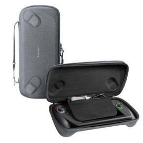 Spigen Rugged Armor Pro مصممة لحقيبة ASUS Rog Ally 2023 RC71L ذات الغلاف الصلب مع جيوب للملحقات وحقيبة تخزين الشاحن الأصلية - أسود in Kuwait