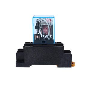 مرحل الطاقة الكهرومغناطيسية DPDT 10A AC 220V مع قاعدة المقبس، متوافق مع LY2NJ HH62P HHC68A-2Z، مرحل طاقة الملف in Kuwait