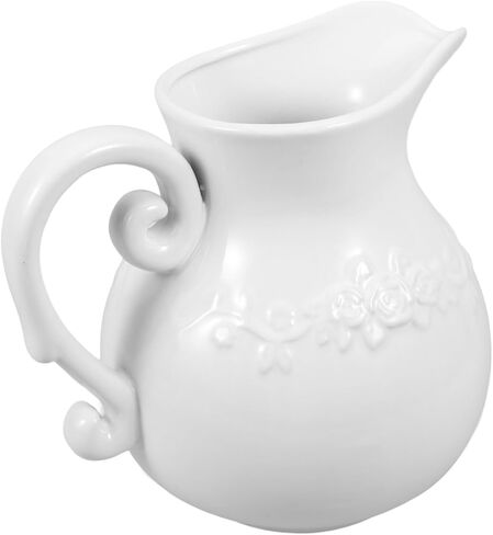 Ceramic Pitcher Shaped Vase for Home Decor Vintage European Style Flower Vase Decorative Pitcher for Dried Flowers 10 Tall Elegant Room Ornament in Saudi Arabia