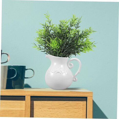 Ceramic Pitcher Shaped Vase for Home Decor Vintage European Style Flower Vase Decorative Pitcher for Dried Flowers 10 Tall Elegant Room Ornament in Saudi Arabia