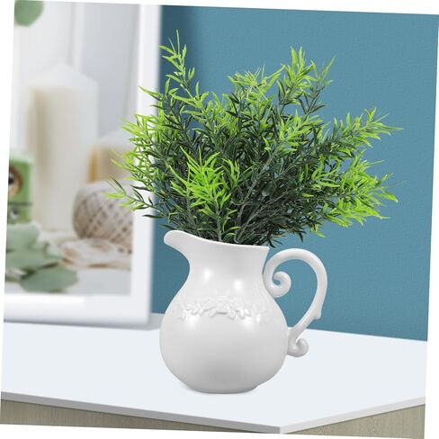 Ceramic Pitcher Shaped Vase for Home Decor Vintage European Style Flower Vase Decorative Pitcher for Dried Flowers 10 Tall Elegant Room Ornament in Saudi Arabia