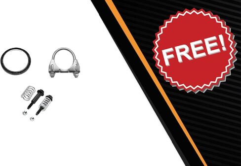 Exhaust Resonator & Muffler Kit Compatible for 2012-2015 Honda Civic 1.8L | | Northeastern Exhaust | Includes Gasket, Clamp & Bolt kit | Direct Fit Replacement Part in Kuwait