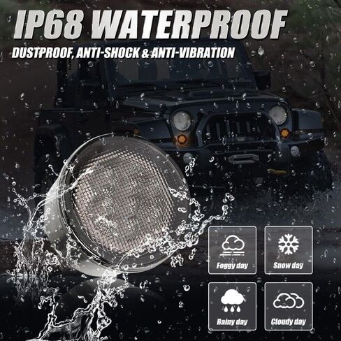 JK LED Turn Signal Lights Smoked Lens Parking Turn Signal Lights Function for 2007-2018 Jeep Wrangler JK & Wrangler Unlimited JKU in Kuwait