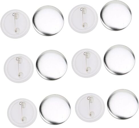100 Sets 37mm Badge Pin Button Parts, Made of Tinplate, Lightweight, for Badge Making Machine in Saudi Arabia