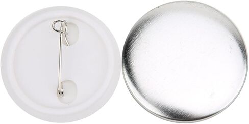 100 Sets 37mm Badge Pin Button Parts, Made of Tinplate, Lightweight, for Badge Making Machine in Saudi Arabia