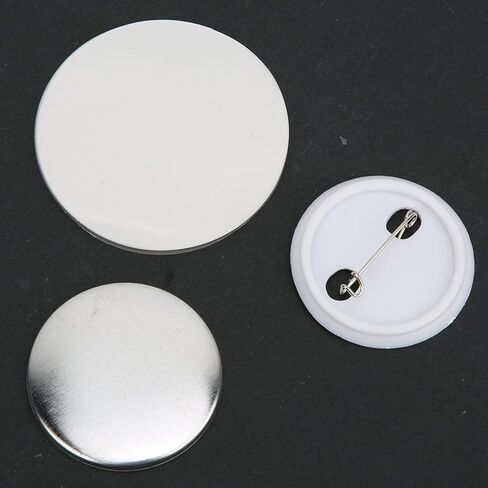 100 Sets 37mm Badge Pin Button Parts, Made of Tinplate, Lightweight, for Badge Making Machine in Saudi Arabia