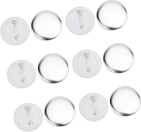 100 Sets 37mm Badge Pin Button Parts, Made of Tinplate, Lightweight, for Badge Making Machine in Saudi Arabia