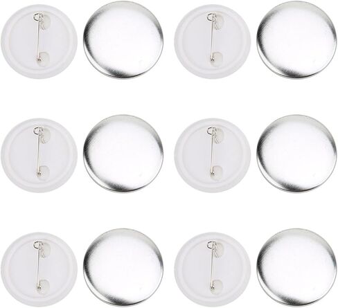100 Sets 37mm Badge Pin Button Parts, Made of Tinplate, Lightweight, for Badge Making Machine in Saudi Arabia
