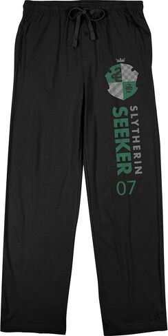 Bioworld Harry Potter Slytherin House Quidditch Seeker 07 Men's Black Sleep Pajama Pants-M in Saudi Arabia