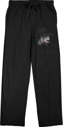 Bioworld IT Movie 2017 Pennywise Scary Clown Men's Black Sleep Pajama Pants-XXL in Saudi Arabia