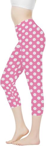 PinUp Angel Women Cute High Waist Yoga Pants Casual Comfortable Tummy Control Capri Leggings in Saudi Arabia