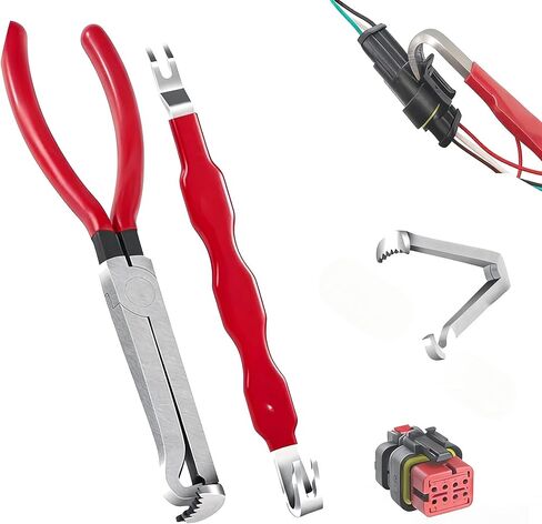 Electrical Connector Removal Tool,Multi-purpose Automotive Terminal Removal Durable Wire Terminal Tool For Automotive Repair,Electrical Disconnect Pliers (1 Set) in Kuwait