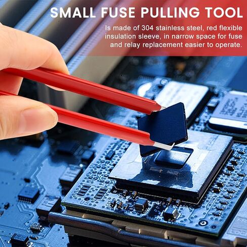 6-Pack Relay Puller Pliers, Fuse Puller Pliers & Fuse Extractor Set - Automotive Battery Terminal and Wiper Remover Tool for Cars and Vehicles in Kuwait