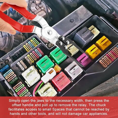 6-Pack Relay Puller Pliers, Fuse Puller Pliers & Fuse Extractor Set - Automotive Battery Terminal and Wiper Remover Tool for Cars and Vehicles in Kuwait