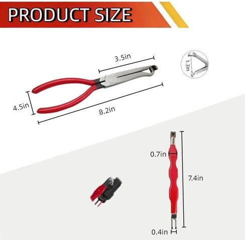 2 PCS Electrical Disconnect Pliers for Cars,Automotive connector removal tool，Automotive electrical terminal connector separator removal tool,Electrical disconnect pliers in Kuwait