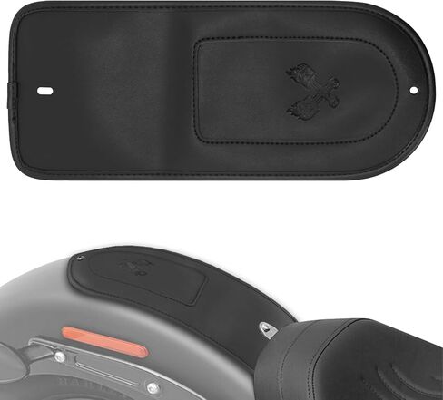 PU Leather Rivet Rear Fender Bib for Harley Softail Heritage Classic Slim Sport Glide 2018-2020 Models (Rivet) in Saudi Arabia