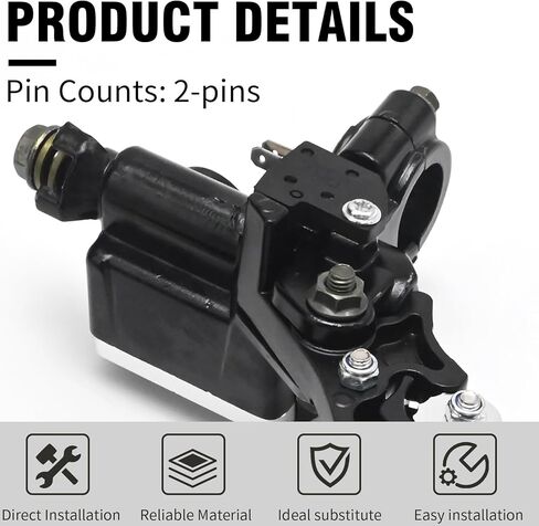 7/8'' 22mm Black Motorcycle Brake Lever Handle Master Cylinder Clutch Lever Left-Right Combination, Replacement for Honda, Replacement for Kawasaki in Saudi Arabia