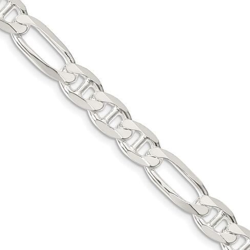 JewelryWeb 925 الفضة الاسترليني فيجارو سفينة بحرية مارينر مرساة سلسلة قلادة سلسلة قلادة للنساء والرجال في اختيار الأطوال in Saudi Arabia