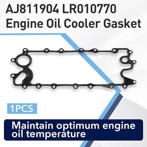 AJ811904 Engine Oil Cooler Gasket Fits for Land Rover Jaguar X761 X152 X760 X250 X260 L663 L319 L462 L322 L405 L320 L494 L560，Replace for AJ811904 LR010770 in Saudi Arabia