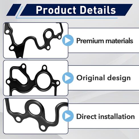 AJ811904 Engine Oil Cooler Gasket Fits for Land Rover Jaguar X761 X152 X760 X250 X260 L663 L319 L462 L322 L405 L320 L494 L560，Replace for AJ811904 LR010770 in Saudi Arabia
