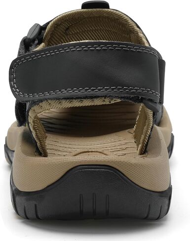 Mens Leather Sports Sandals For Men Closed Toe Hiking Outdoor Athletic Casual Walking Sandals Water Shoes Summer Fisherman Sandal Handmade in Saudi Arabia