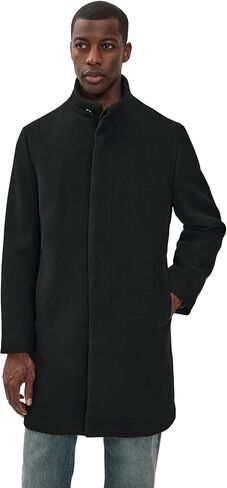 Theory Men's Belvin Coat in Textured Wool Blend Melton in Saudi Arabia