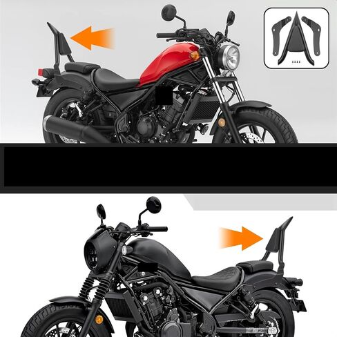 Motorcycle Backrest Pad Kits Removable Motorcycle Passenger Backrest for Rebel CMX500 CMX300 2017 2018 2019 2020 2021 2022 2023 Back Cushion in Saudi Arabia