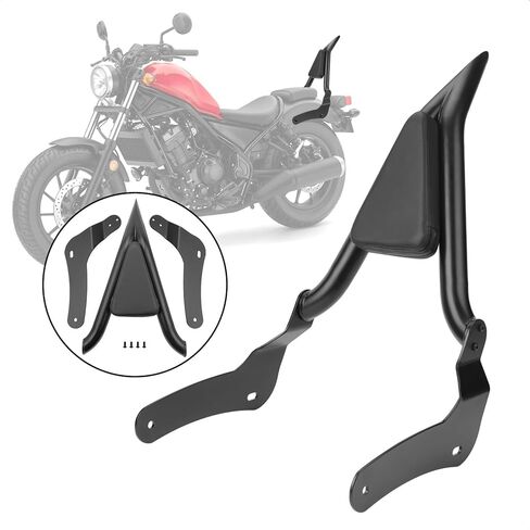 Motorcycle Backrest Pad Kits Removable Motorcycle Passenger Backrest for Rebel CMX500 CMX300 2017 2018 2019 2020 2021 2022 2023 Back Cushion in Saudi Arabia