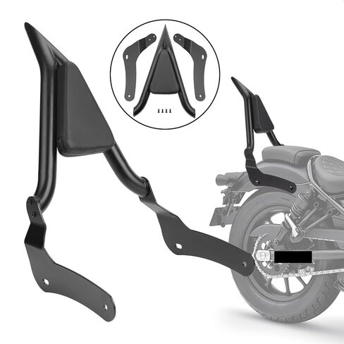 Motorcycle Backrest Pad Kits Removable Motorcycle Passenger Backrest for Rebel CMX500 CMX300 2017 2018 2019 2020 2021 2022 2023 Back Cushion in Saudi Arabia