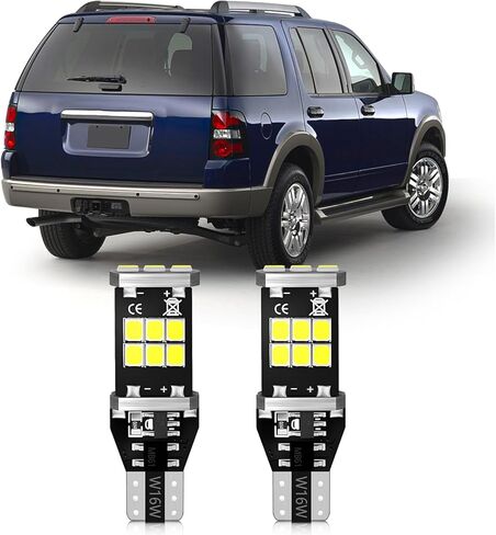 T15 921 912 906 LED Bulbs Xenon White Back Up Light 2835 Chipsets Compatible with 2006 2007 2008 2009 2010 Ford Explorer Reverse Lights, Pack of 2 in Kuwait