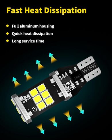 T15 921 912 906 LED Bulbs Xenon White Back Up Light 2835 Chipsets Compatible with 2006 2007 2008 2009 2010 Ford Explorer Reverse Lights, Pack of 2 in Kuwait