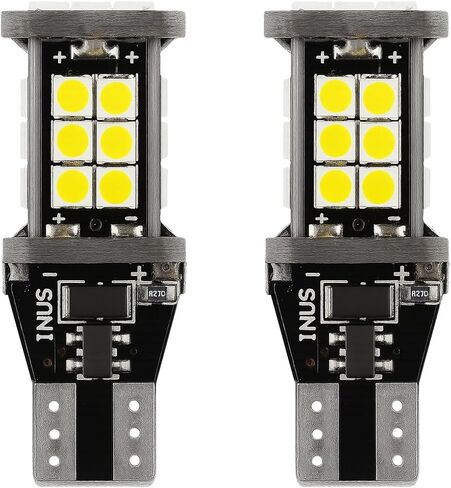 YoRise Car T15 LED Backup Reverse Light, Waterproof 12V 5W Decoding Bulb with 3030SMD Chip, High Bright 912 921 W16W Replacement Lights, 6500K Auto Brake Illumination Bulb for SUV, Truck(2PCS) in Kuwait