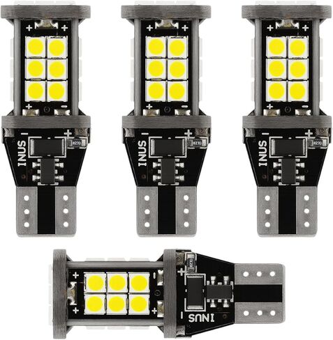 YoRise Car T15 LED Backup Reverse Light, Waterproof 12V 5W Decoding Bulb with 3030SMD Chip, High Bright 912 921 W16W Replacement Lights, 6500K Auto Brake Illumination Bulb for SUV, Truck(2PCS) in Saudi Arabia