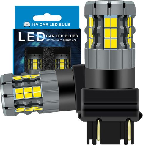 3157 LED Reverse Light Bulbs Compatible For GMC Sierra 1500 2500 3500 2002-2013, 3047 Bulb, White Light, Plug and Play, Pack of 2 in Saudi Arabia