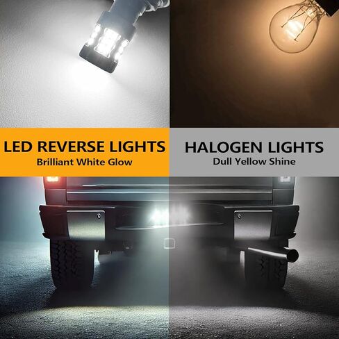3157 LED Reverse Light Bulbs Compatible For GMC Sierra 1500 2500 3500 2002-2013, 3047 Bulb, White Light, Plug and Play, Pack of 2 in Saudi Arabia