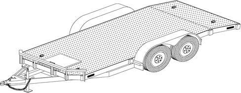 1218-8' x 18' Tandem Axle 7k or 10.4K Utility Car Hauler HD Trailer DIY Master Plan - 19 How-to Steps w/Blueprint Paper - Engineer Approved in Saudi Arabia