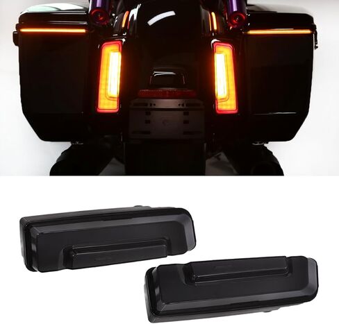 طقم إشارة ضوء خلفي لحقيبة السرج LED من الدخان لدراجة Harley Touring Street Road Glide FLTRHSE 2023-2025 (الضوء الخلفي الدخاني) in Kuwait