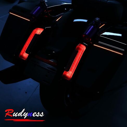 طقم إشارة ضوء خلفي لحقيبة السرج LED من الدخان لدراجة Harley Touring Street Road Glide FLTRHSE 2023-2025 (الضوء الخلفي الدخاني) in Kuwait