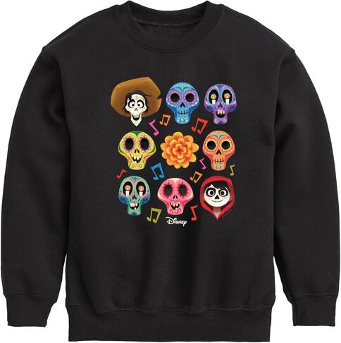 Disney Coco - Musical Skulls - Toddler And Youth Crewneck Fleece Sweatshirt in Saudi Arabia