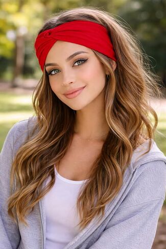 Shimmer Anna Shine Kids Red White and Blue USA Patriotic American Flag Headbands for Girls (Kids Cotton Stars and Stripes American Flag USA 15 Pack Headband) in Kuwait