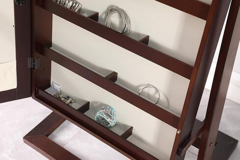 خزانة ملابس للمجوهرات قائمة بذاتها من منتجات برومان مع مرآة كاملة الطول، ومنظم تخزين المكياج، وإسبريسو in Kuwait