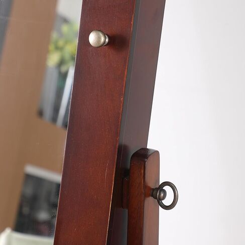 خزانة ملابس للمجوهرات قائمة بذاتها من منتجات برومان مع مرآة كاملة الطول، ومنظم تخزين المكياج، وإسبريسو in Kuwait