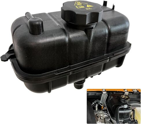68364312AC Engine Coolant Reservoir Tank with Cap, Compatible with 2018 2019 2020 2021 2022 2023 2024 2025 Jeep Wrangler JL L4 2.0L, Overflow Tank Replaces# 68364312AA, 68364312AB, 68388115AB in Saudi Arabia