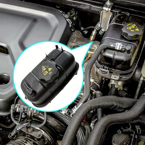 68364312AC Engine Coolant Reservoir Tank with Cap, Compatible with 2018 2019 2020 2021 2022 2023 2024 2025 Jeep Wrangler JL L4 2.0L, Overflow Tank Replaces# 68364312AA, 68364312AB, 68388115AB in Saudi Arabia